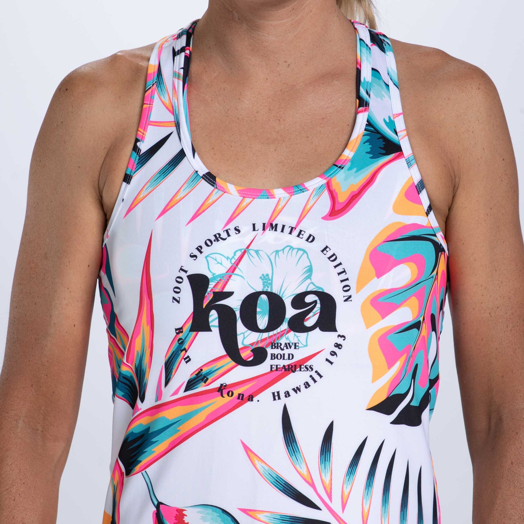 Zoot Sports RUN SINGLET Women's Ltd Run Singlet - Koa Tropical