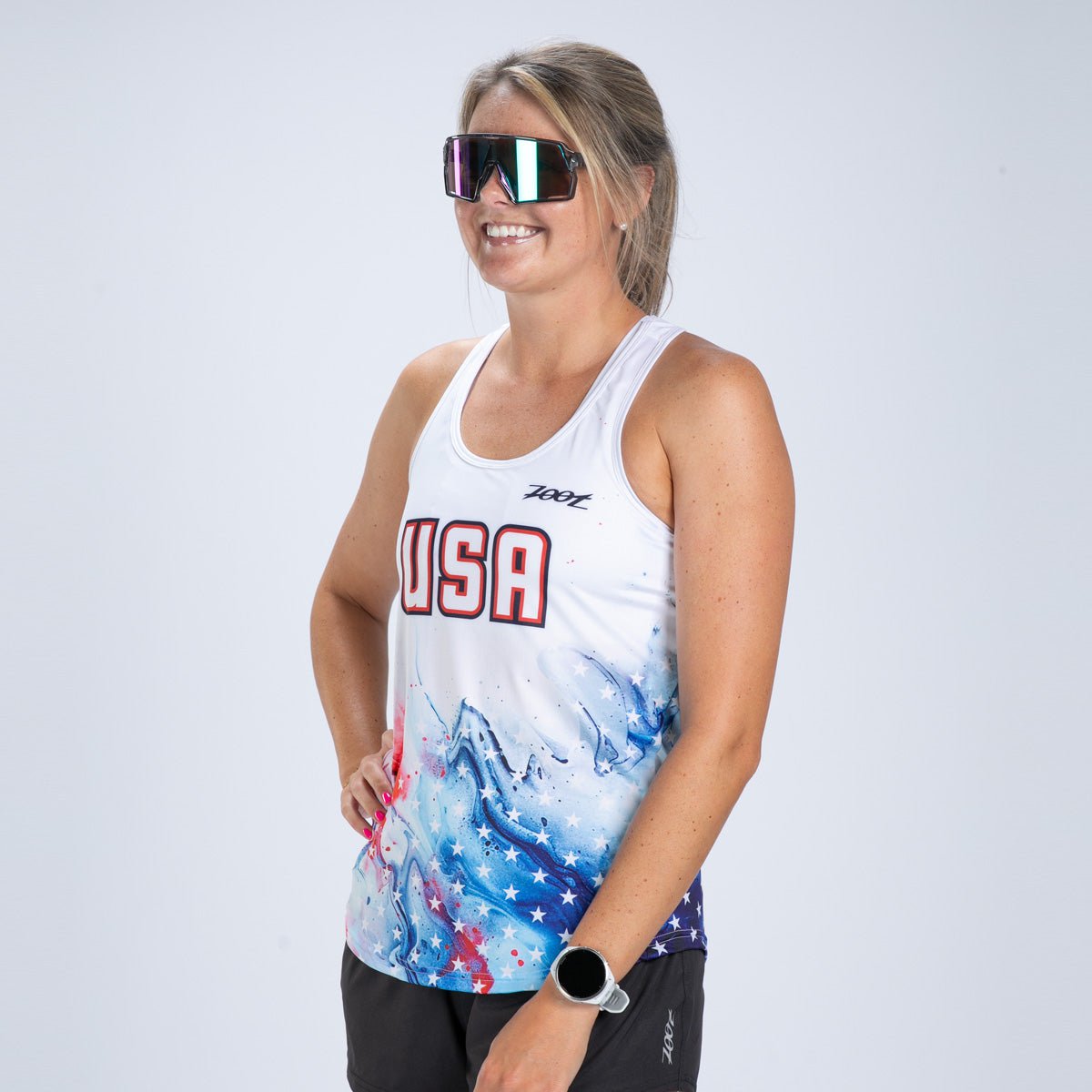 Zoot Sports RUN SINGLET Women's Ltd Run Singlet - USA Magic