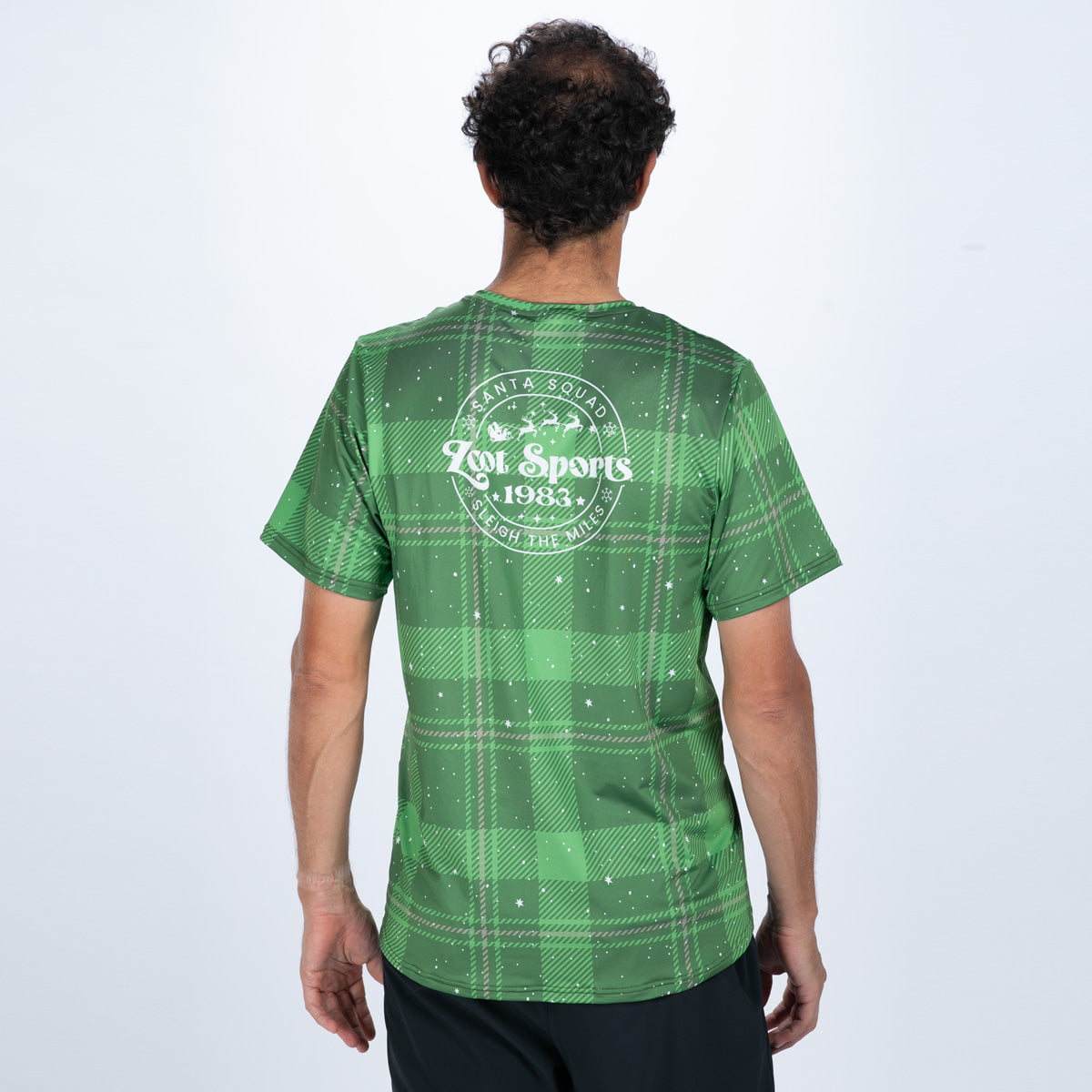 Zoot Sports RUN TEE Men's Ltd Run Tee - Pine Plaid
