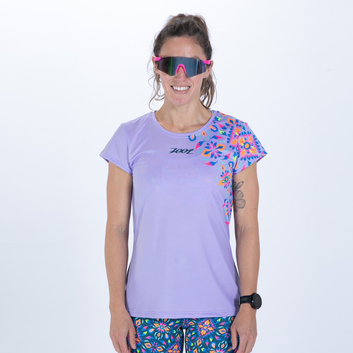 Zoot Sports RUN TEE Women's Ltd Run Tee - Kaleidoscope