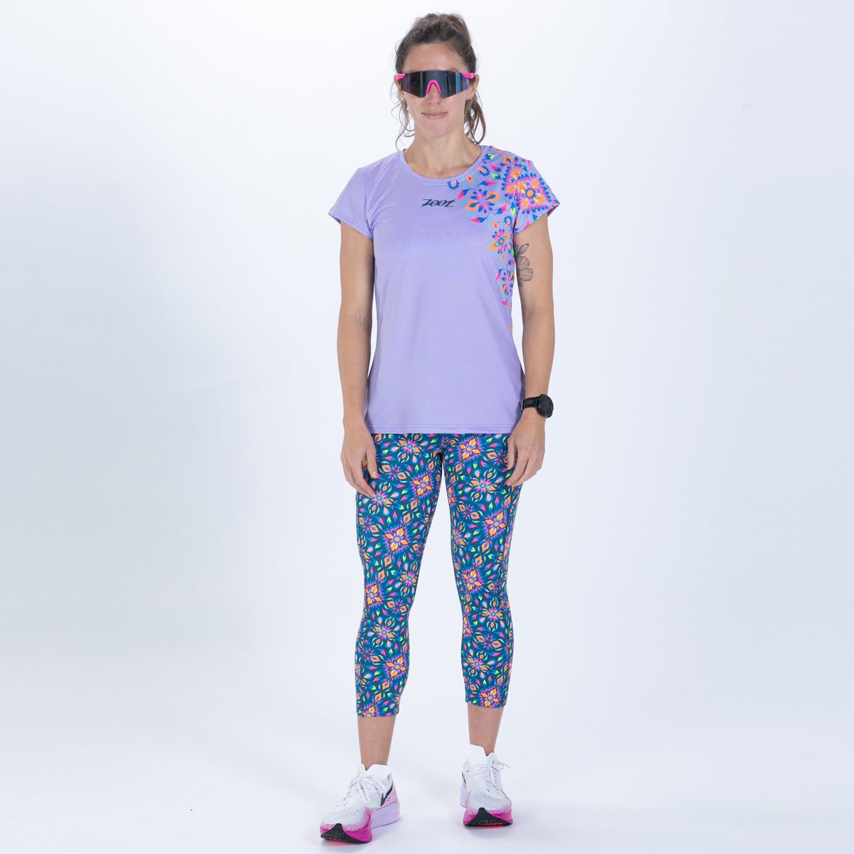 Zoot Sports RUN TEE Women's Ltd Run Tee - Kaleidoscope