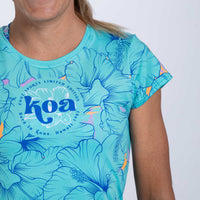 Zoot Sports RUN TEE Women's Ltd Run Tee - Koa Blue
