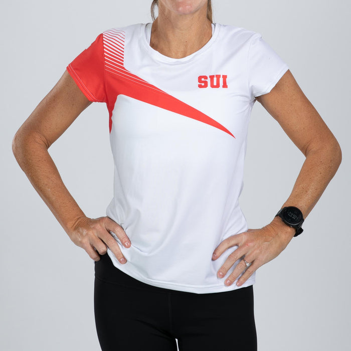 Zoot Sports RUN TEE Women's Ltd Run Tee - Switzerland