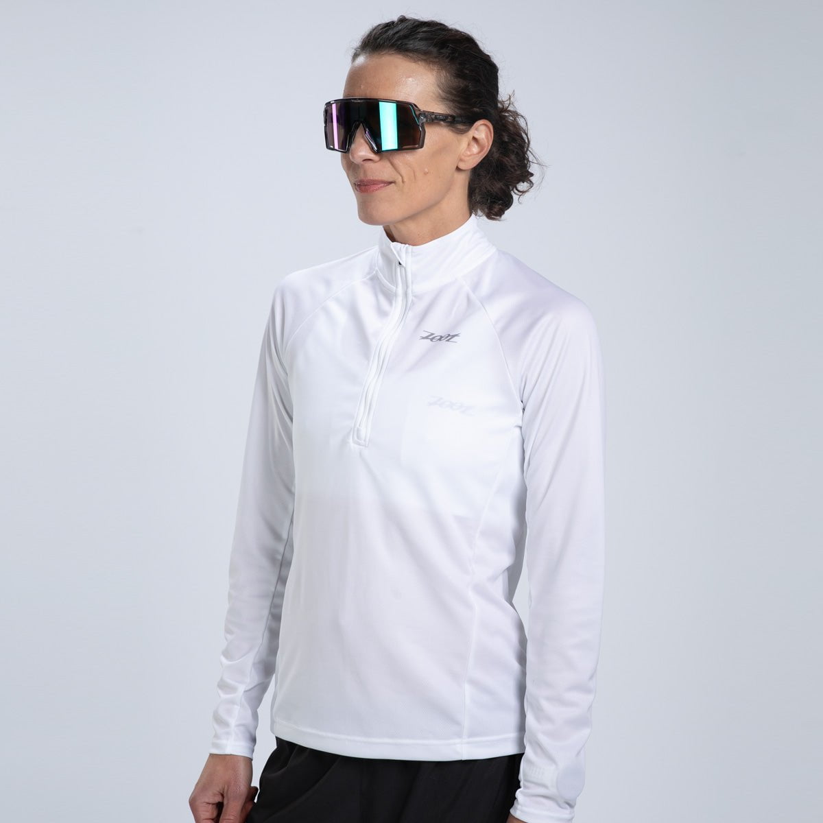 Zoot Sports RUN TOPS Women's Core Run 1/2 Zip - White