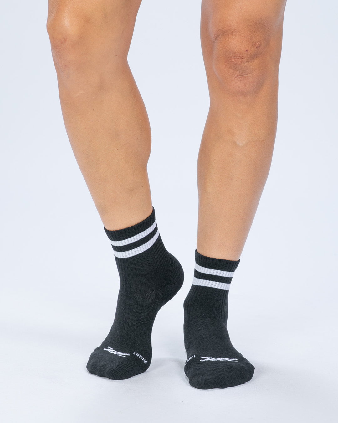 Zoot Sports SOCKS Unisex 4" Sock - Zoot Pacer Black/White Stripe