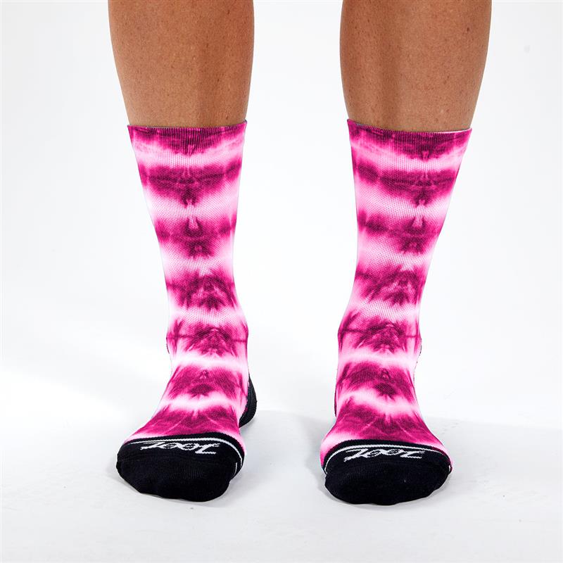 Zoot Sports SOCKS Unisex 6" Sock - Pink Tie Dye