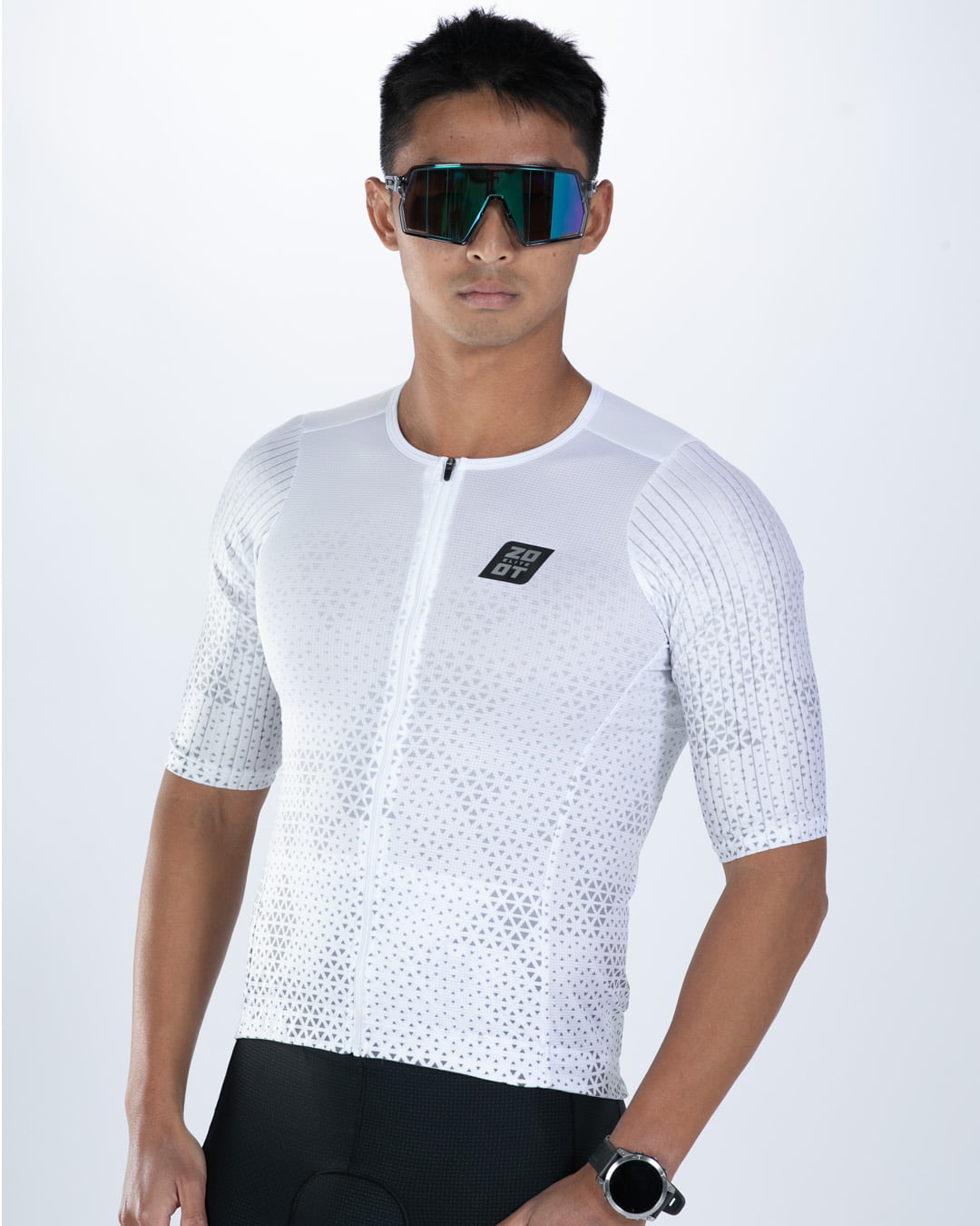 Zoot Sports TRI AERO JERSEYS Men's Elite P1 Tri Aero Jersey - Sonic White