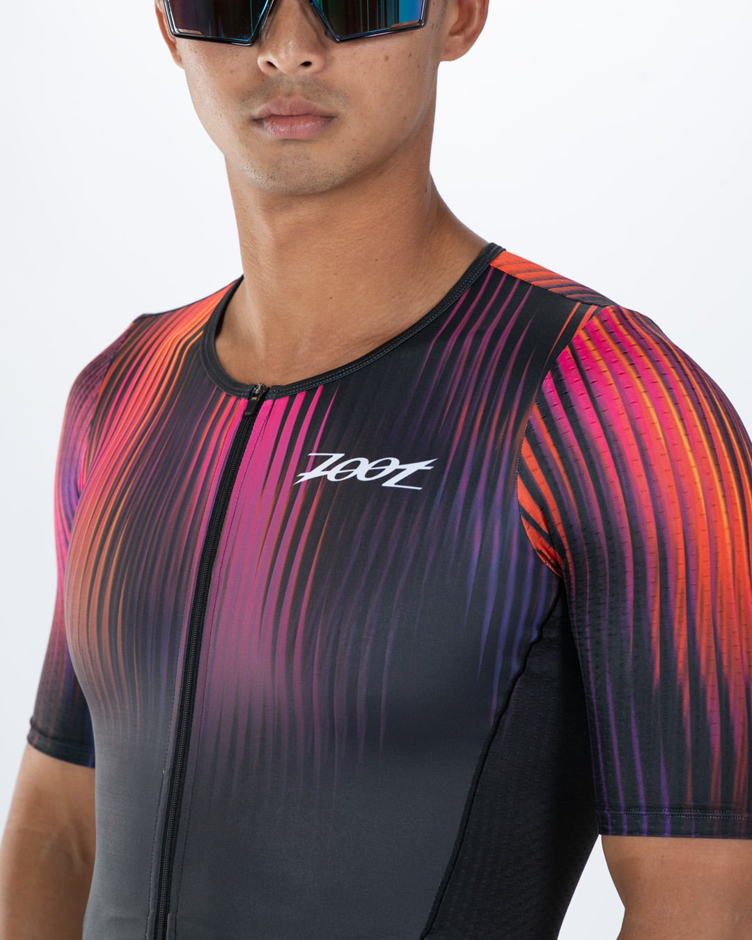 Zoot Sports TRI AERO RACESUITS Men's Ltd Tri Aero Fz Racesuit - Afterglow