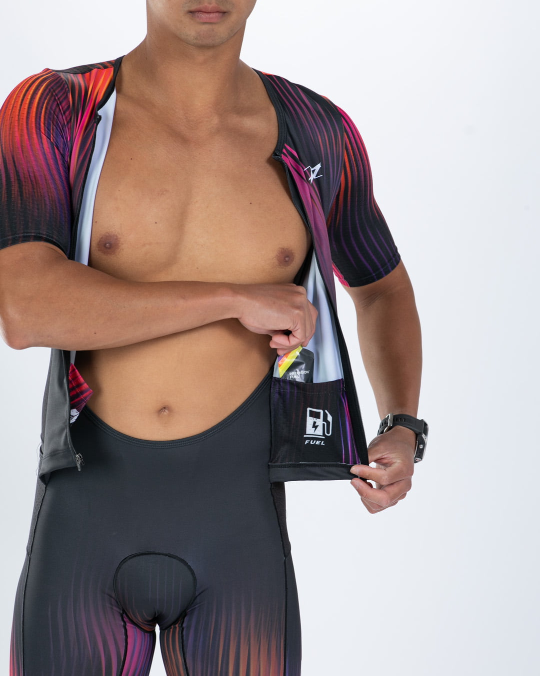 Zoot Sports TRI AERO RACESUITS Men's Ltd Tri Aero Fz Racesuit - Afterglow