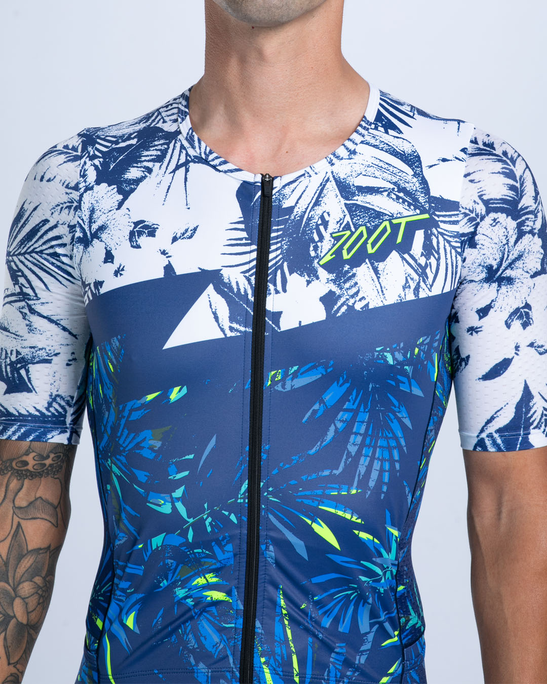 Zoot Sports TRI AERO RACESUITS Men's Ltd Tri Aero Fz Racesuit - Island Original