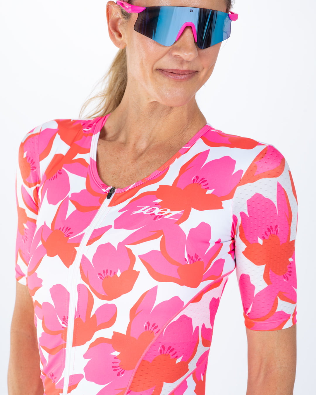 Zoot Sports TRI AERO RACESUITS Women's Ltd Tri Aero Fz Racesuit - Blossom