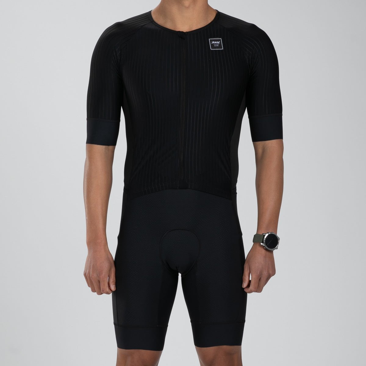 Zoot Sports TRI RACESUITS Men's Elite 2.0 Tri Aero Fz Racesuit - Black