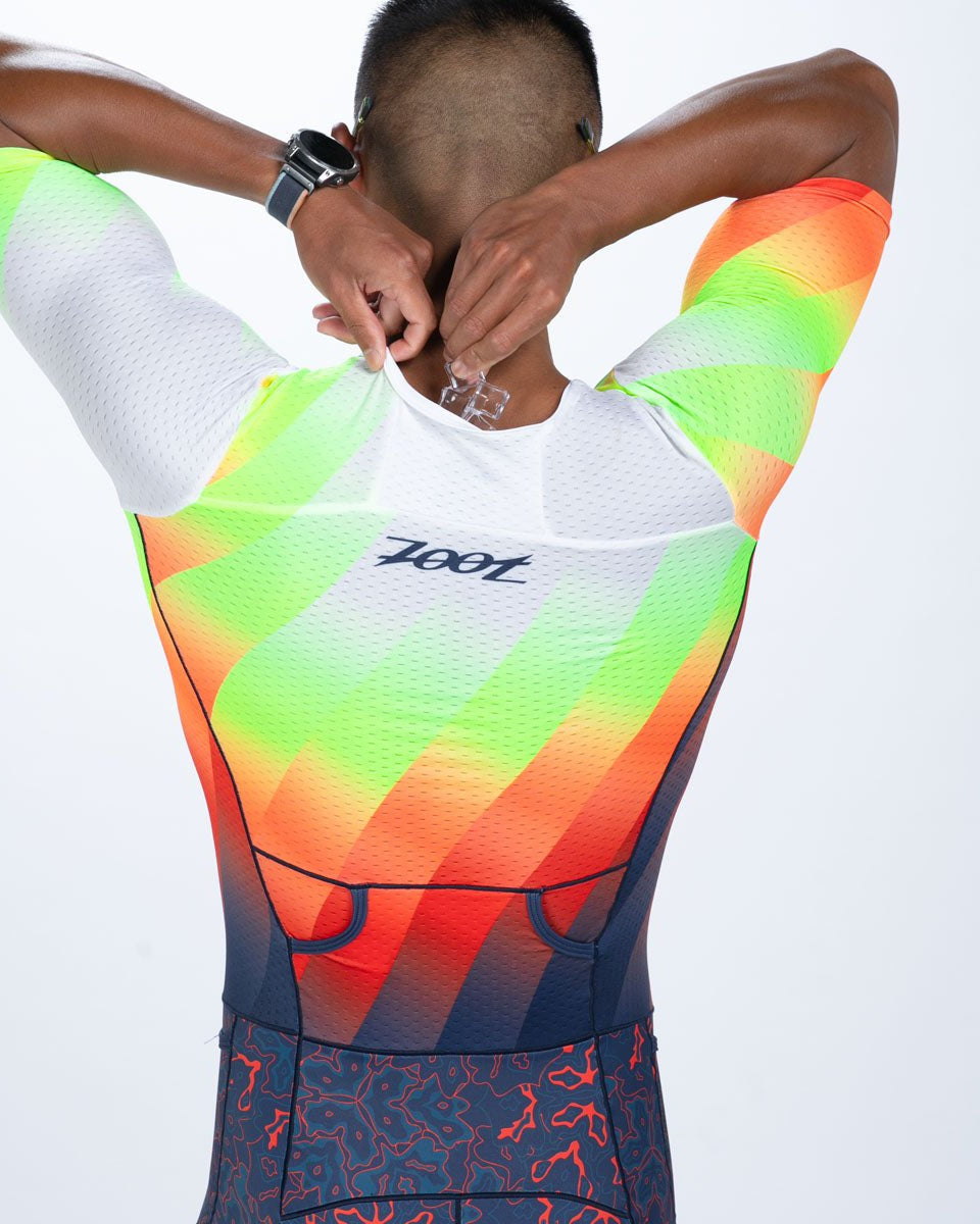 Zoot Sports TRI RACESUITS Men's Ltd Tri Aero Fz Racesuit - Costa Del Sol