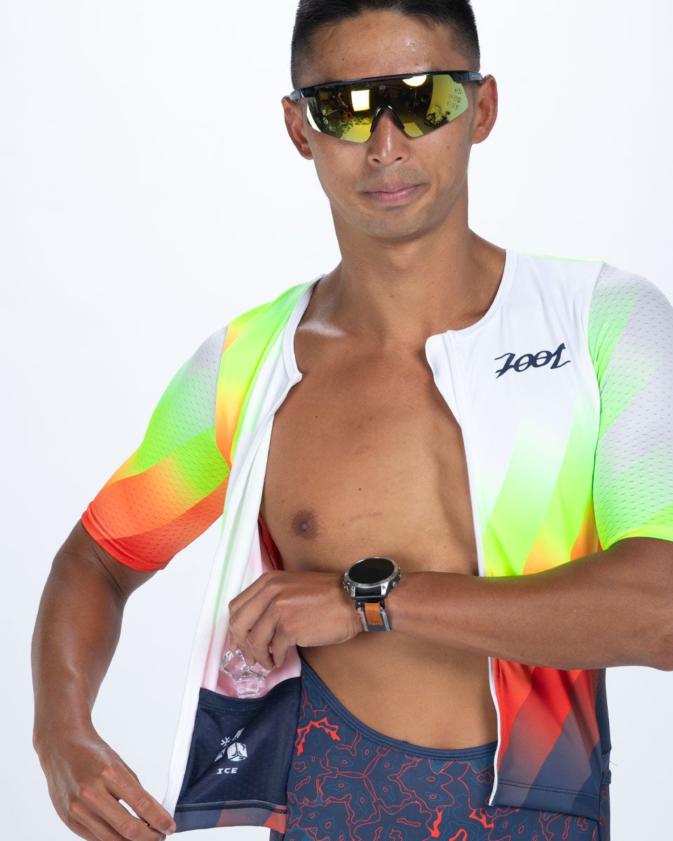 Zoot Sports TRI RACESUITS Men's Ltd Tri Aero Fz Racesuit - Costa Del Sol