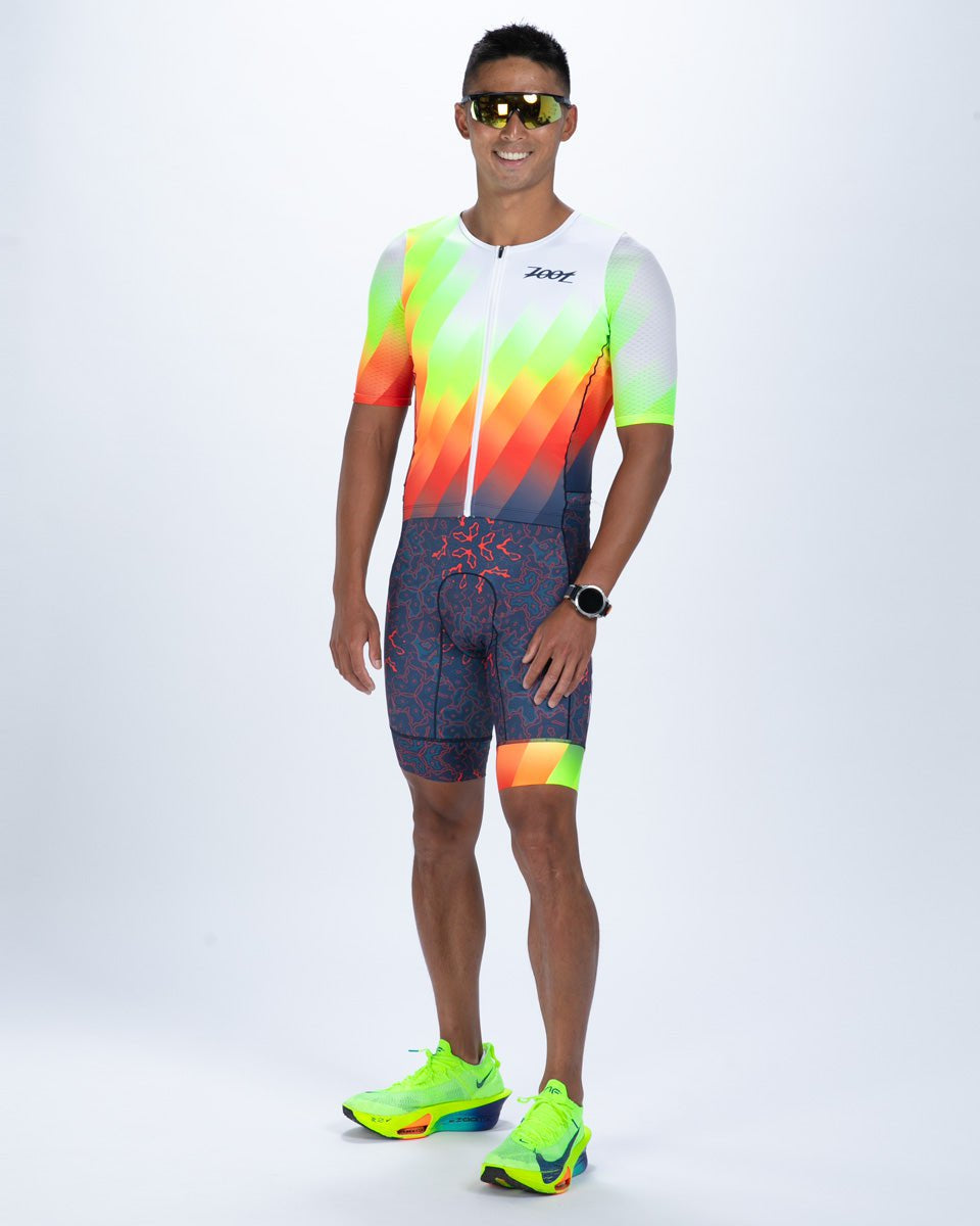 Zoot Sports TRI RACESUITS Men's Ltd Tri Aero Fz Racesuit - Costa Del Sol