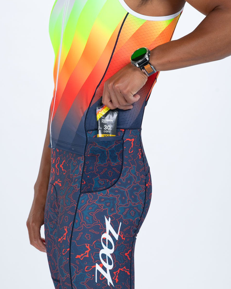 Zoot Sports TRI RACESUITS Men's Ltd Tri Aero Slvs Fz Racesuit - Costa Del Sol