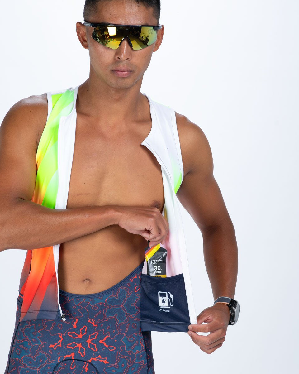 Zoot Sports TRI RACESUITS Men's Ltd Tri Aero Slvs Fz Racesuit - Costa Del Sol