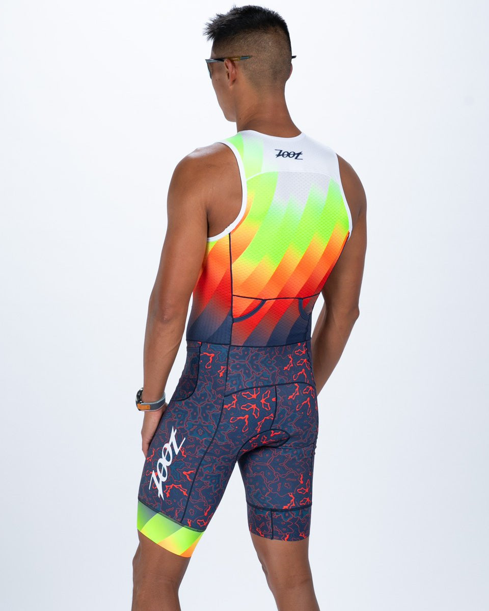 Zoot Sports TRI RACESUITS Men's Ltd Tri Aero Slvs Fz Racesuit - Costa Del Sol