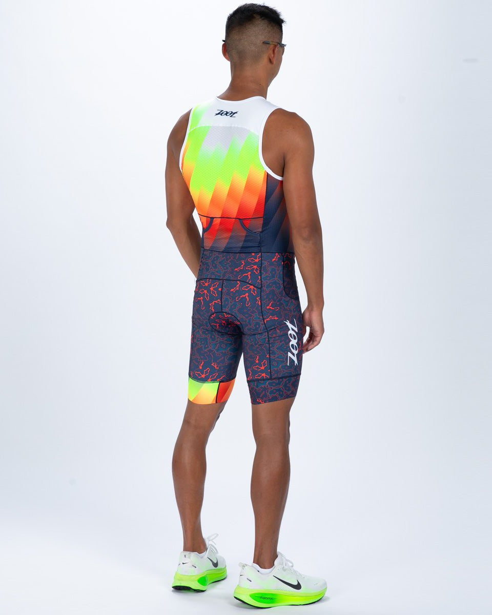 Zoot Sports TRI RACESUITS Men's Ltd Tri Aero Slvs Fz Racesuit - Costa Del Sol