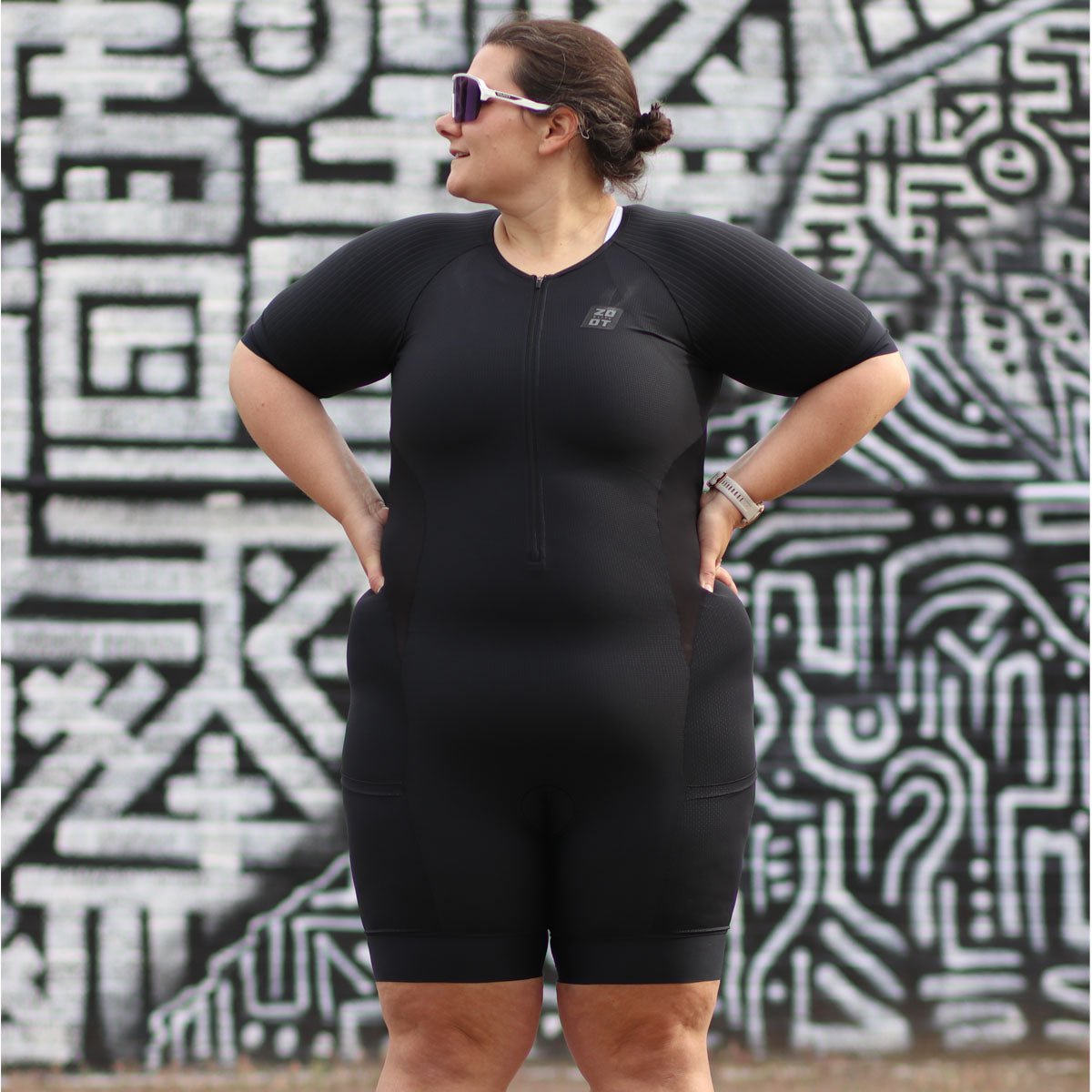 Zoot Sports TRI RACESUITS Women's Athena Elite Tri Aero Racesuit - Jet Black