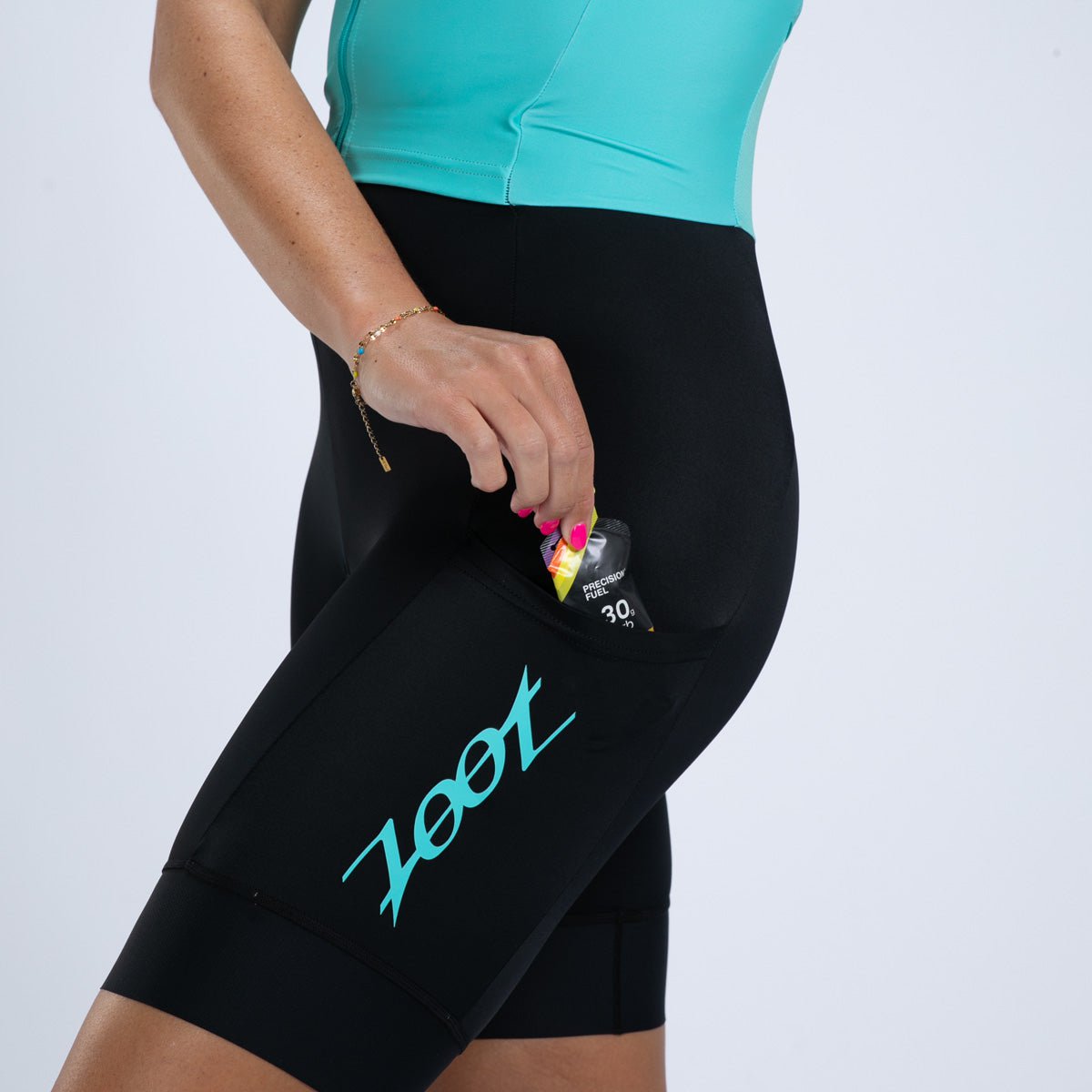 Zoot Sports TRI RACESUITS Women's Core Tri Aero FZ Racesuit - Aqua Blue