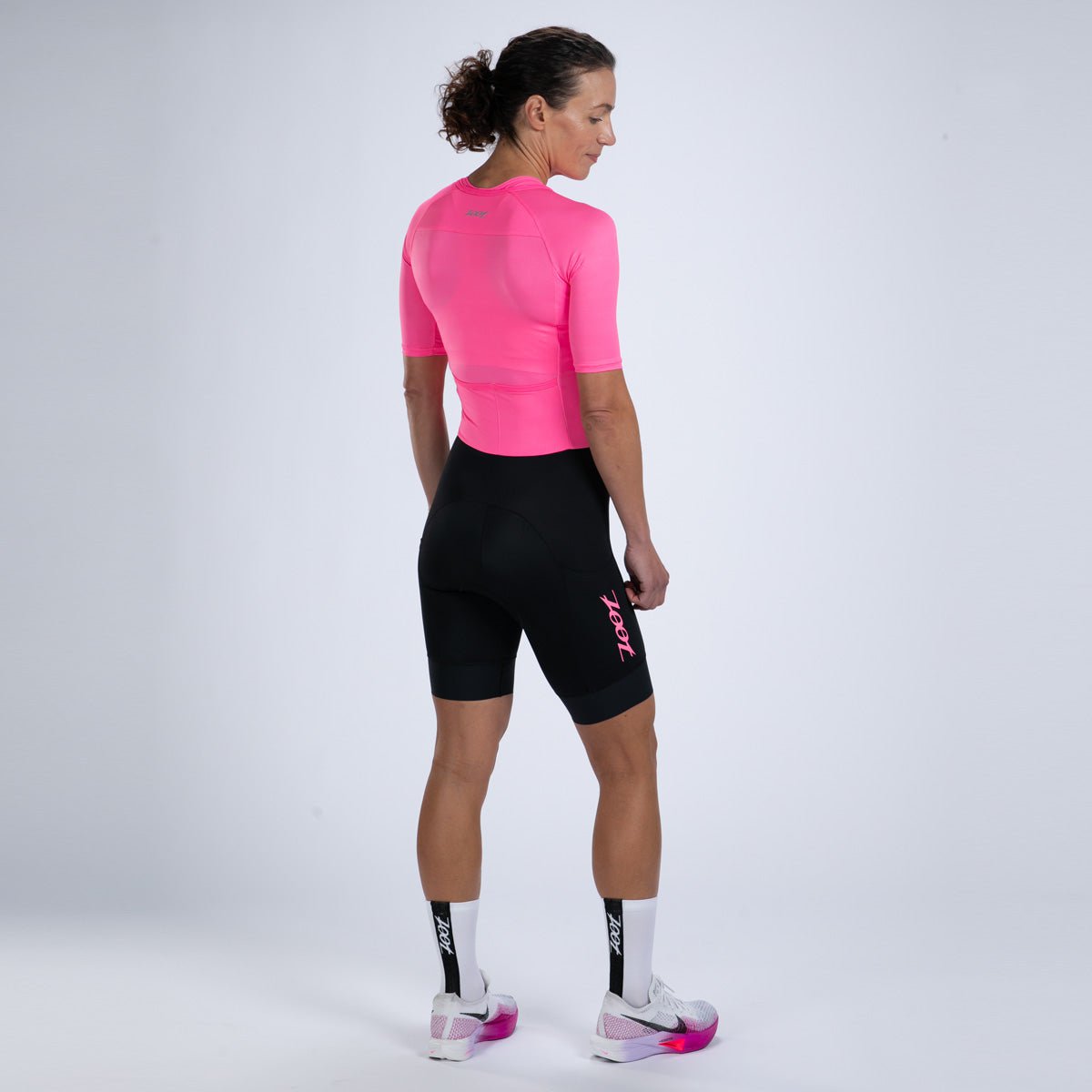 Zoot Sports TRI RACESUITS Women's Core Tri Aero Fz Racesuit - Bright Pink