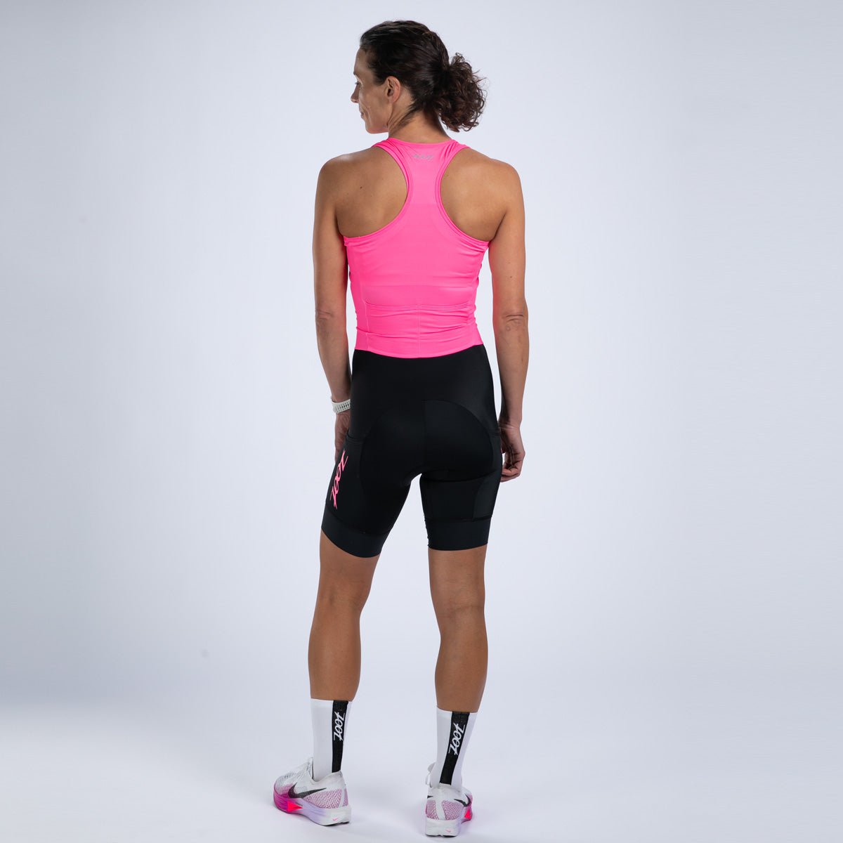 Zoot Sports TRI RACESUITS Women's Core Tri Slvs Fz Racesuit - Bright Pink