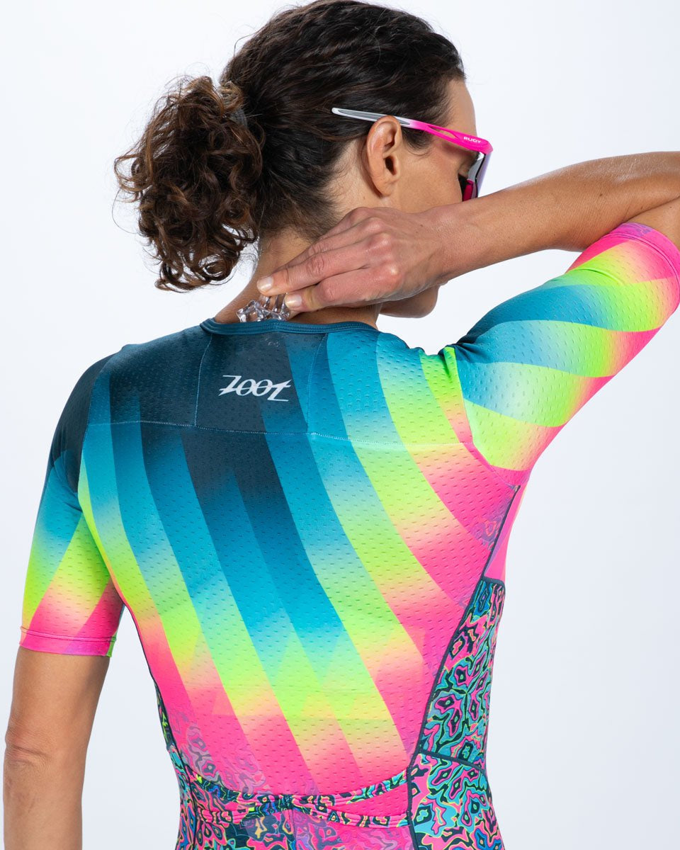Zoot Sports TRI RACESUITS Women's Ltd Tri Aero Fz Racesuit - Costa Del Sol