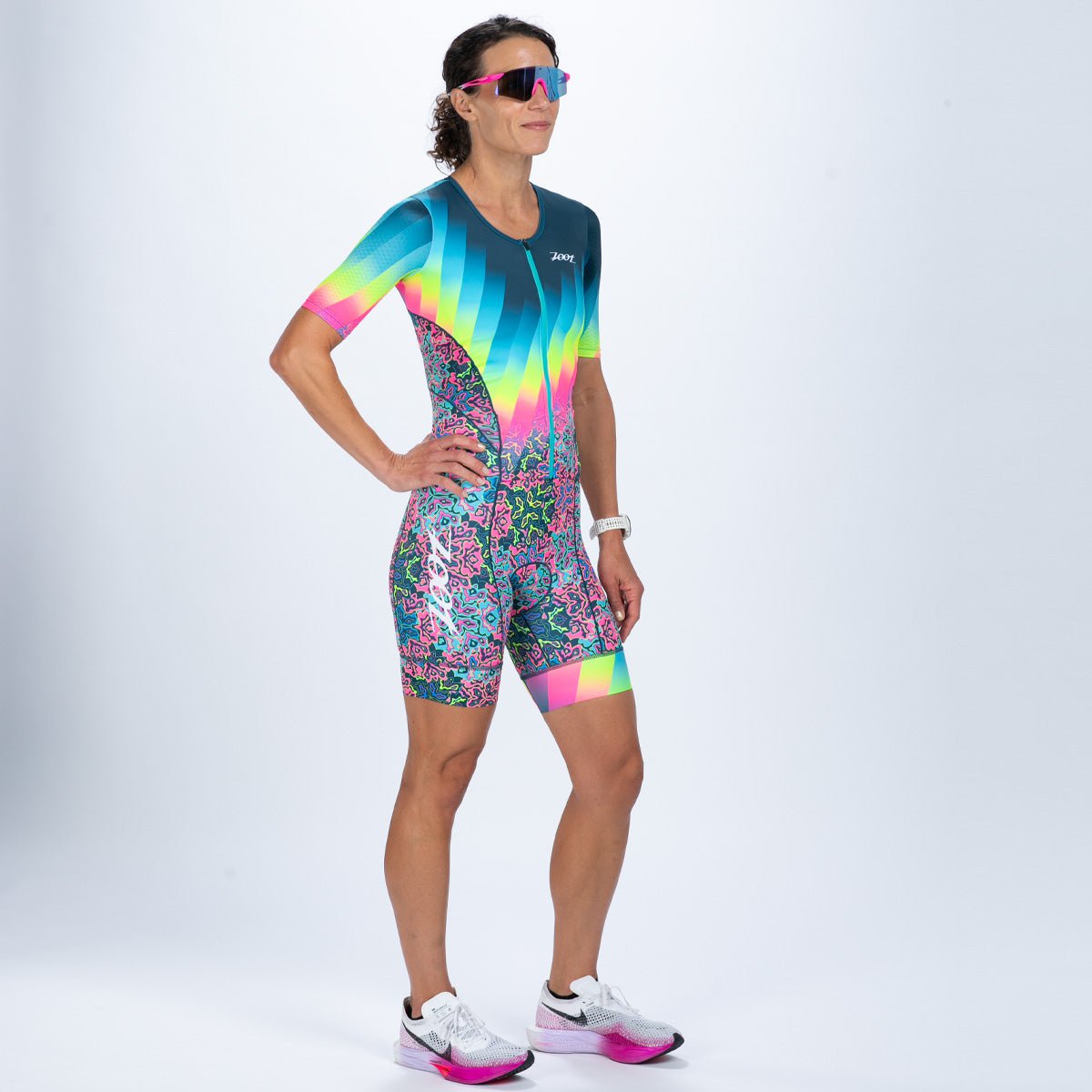 Zoot Sports TRI RACESUITS Women's Ltd Tri Aero Fz Racesuit - Costa Del Sol