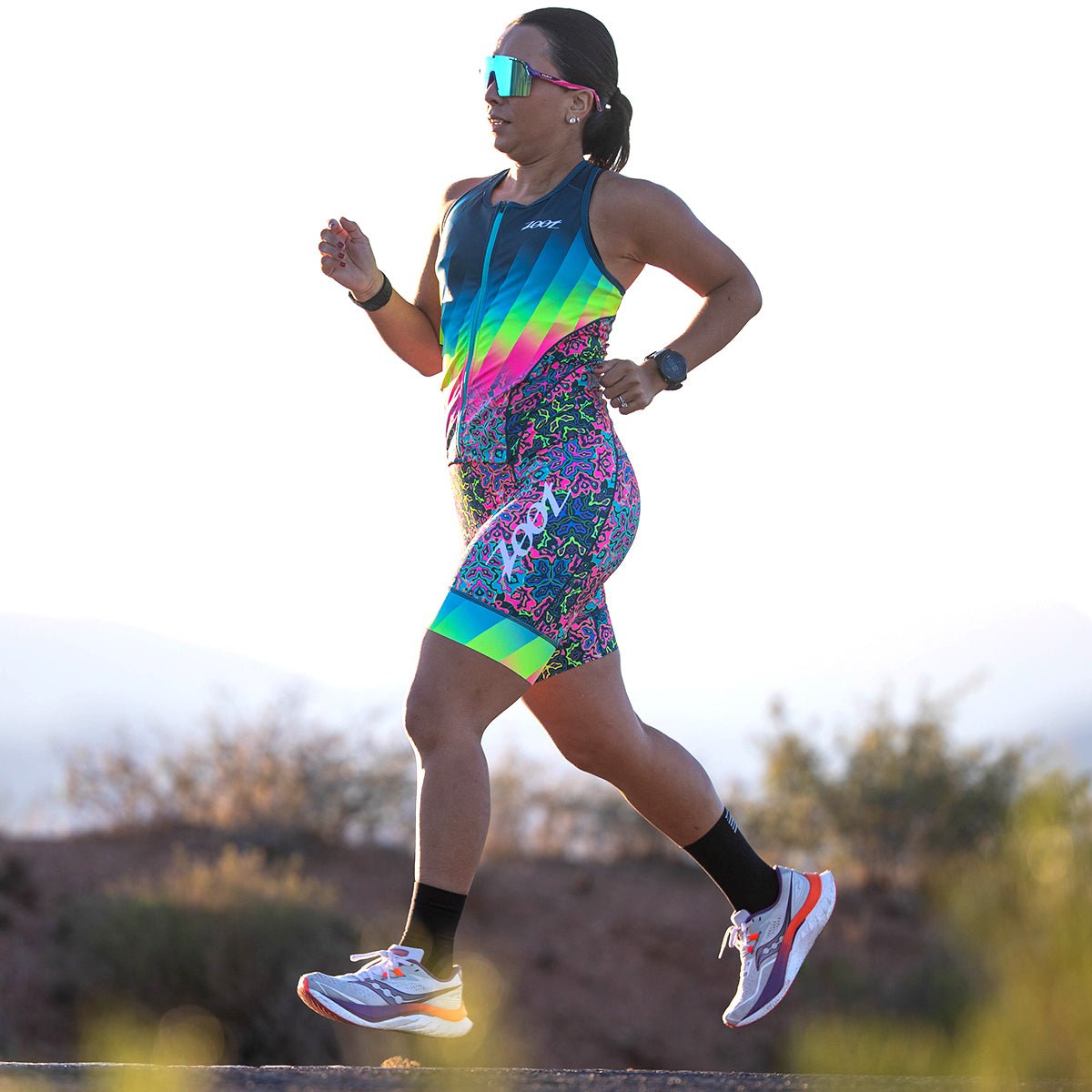 Zoot Sports TRI RACESUITS Women's Ltd Tri Slvs Fz Racesuit - Costa Del Sol