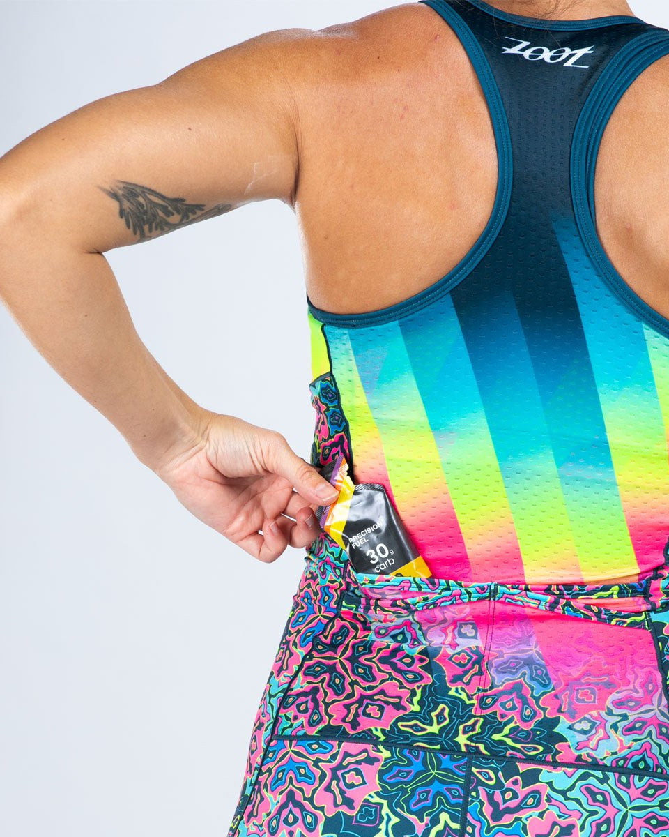 Zoot Sports TRI RACESUITS Women's Ltd Tri Slvs Fz Racesuit - Costa Del Sol