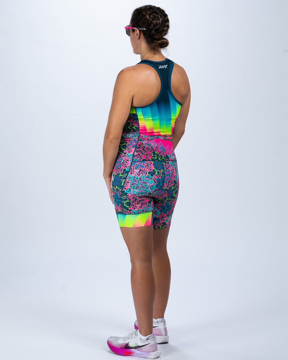 Zoot Sports TRI RACESUITS Women's Ltd Tri Slvs Fz Racesuit - Costa Del Sol