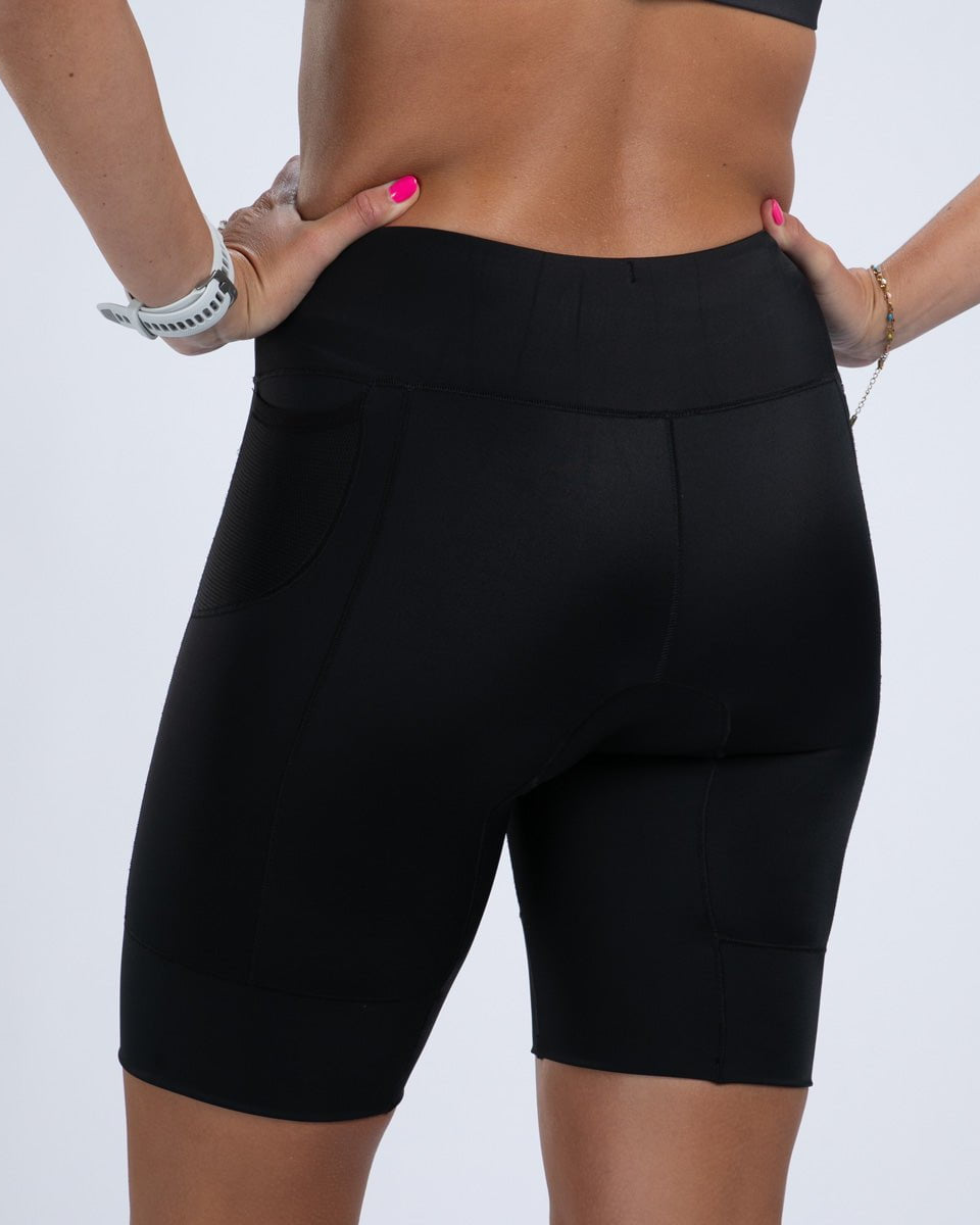 Zoot Sports TRI SHORTS Women's Core Tri 8" Short - Jet Black