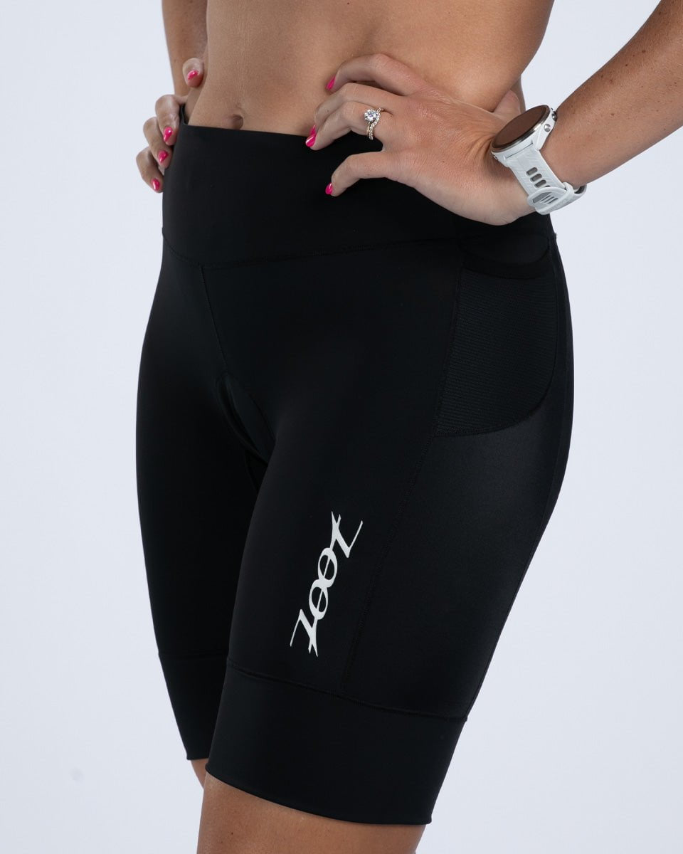 Zoot Sports TRI SHORTS Women's Core Tri 8" Short - Jet Black