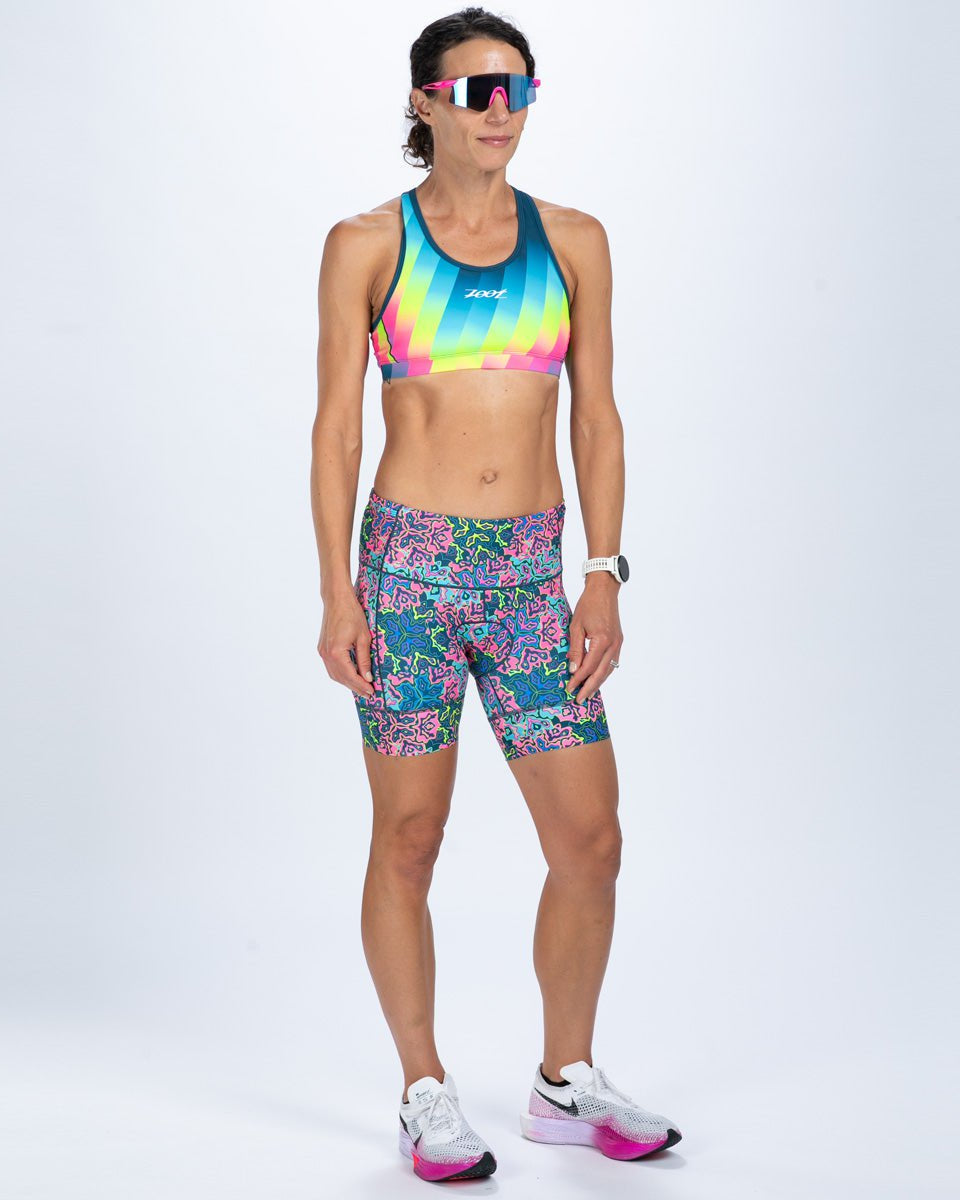 Zoot Sports TRI SHORTS Women's Ltd Tri 6" Short - Costa Del Sol