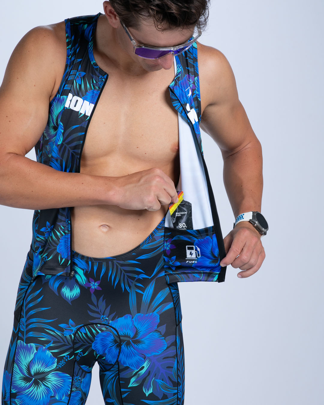 Zoot Sports TRI SLEEVELESS RACESUITS Men's Ltd Tri Slvs Fz Racesuit - IM Energy Lab