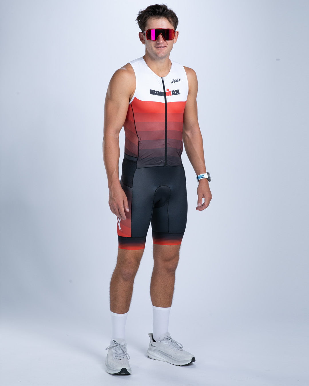Zoot Sports TRI SLEEVELESS RACESUITS Men's Ltd Tri Slvs Fz Racesuit - IM Velocity