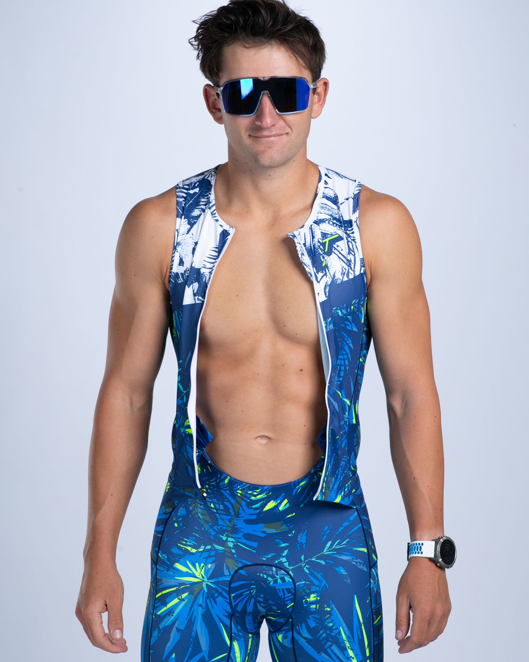 Zoot Sports TRI SLEEVELESS RACESUITS Men's Ltd Tri Slvs Fz Racesuit - Island Original