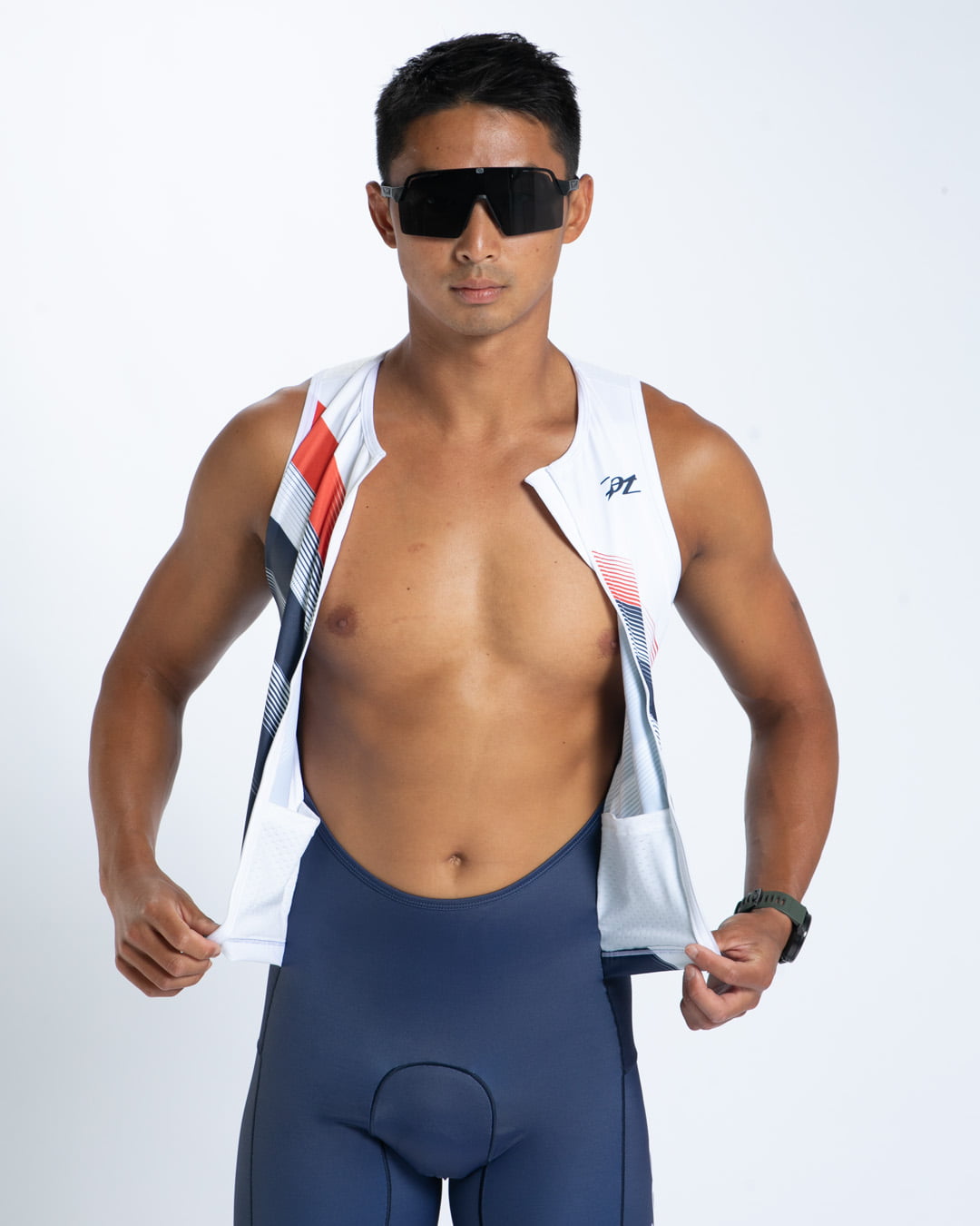 Zoot Sports TRI SLEEVELESS RACESUITS Men's Ltd Tri Slvs Fz Racesuit - Rouler