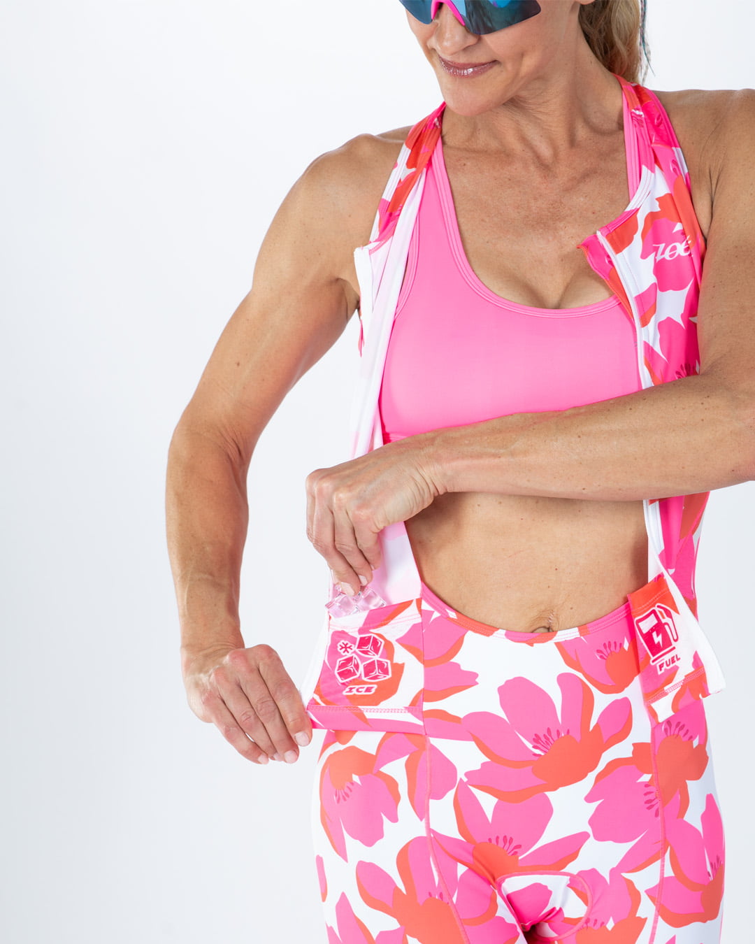 Zoot Sports TRI SLEEVELESS RACESUITS Women's Ltd Tri Slvs Fz Racesuit - Blossom