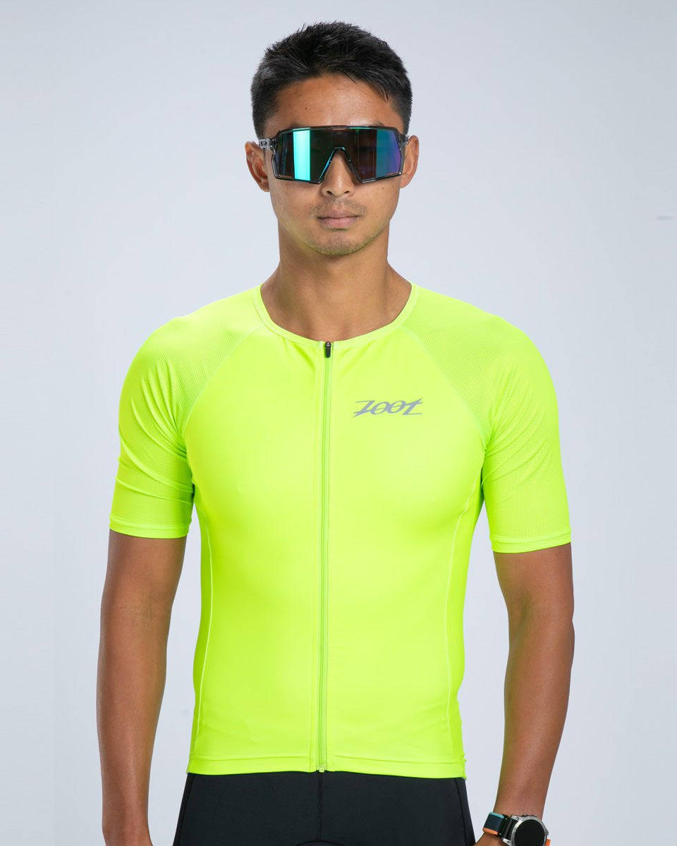 Zoot Sports TRI TOPS Men's Core Tri Aero Jersey - Hyper Yellow