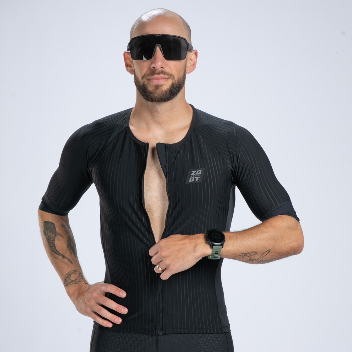 Zoot Sports TRI TOPS Men's Elite Tri Aero Jersey - Jet Black