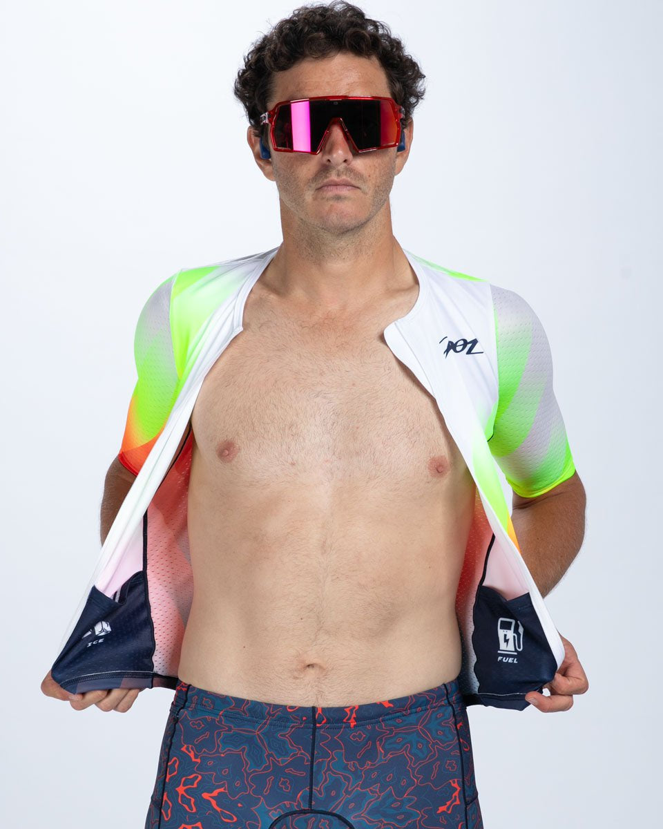 Zoot Sports TRI TOPS Men's Ltd Tri Aero Jersey - Costa Del Sol