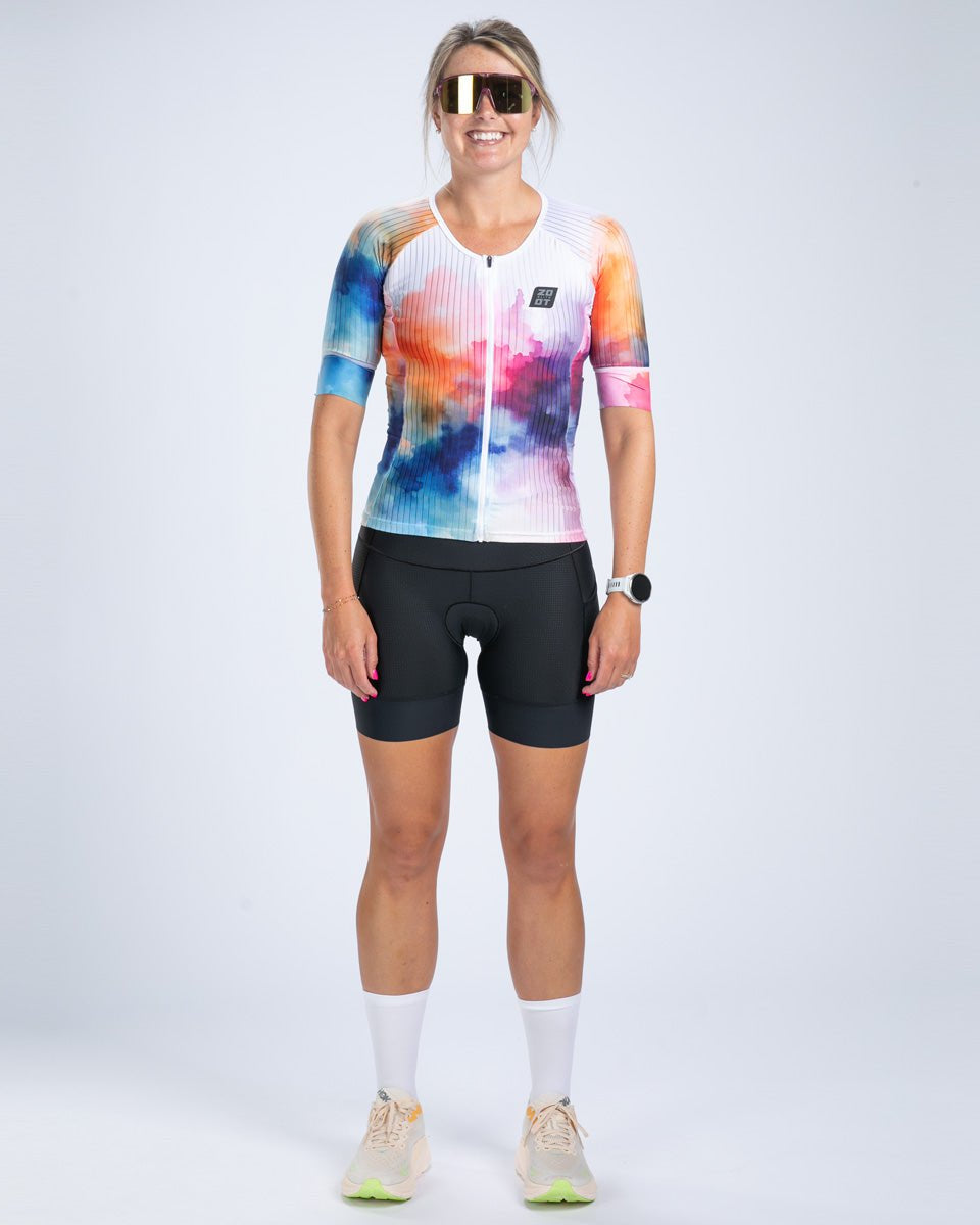 Zoot Sports TRI TOPS Women's Elite Tri Aero Jersey - Chromoflow