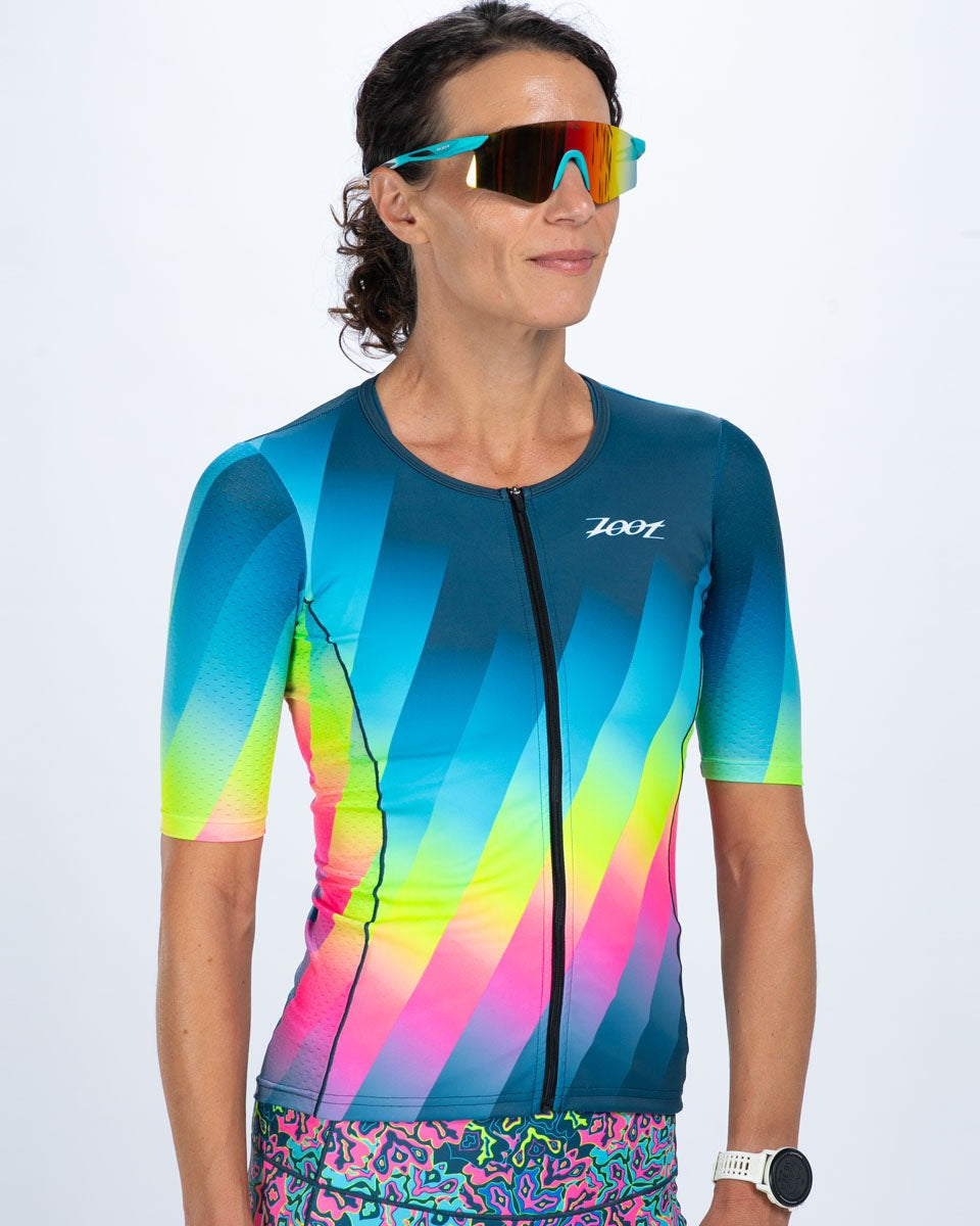 Zoot Sports TRI TOPS Women's Ltd Tri Aero Jersey - Costa Del Sol