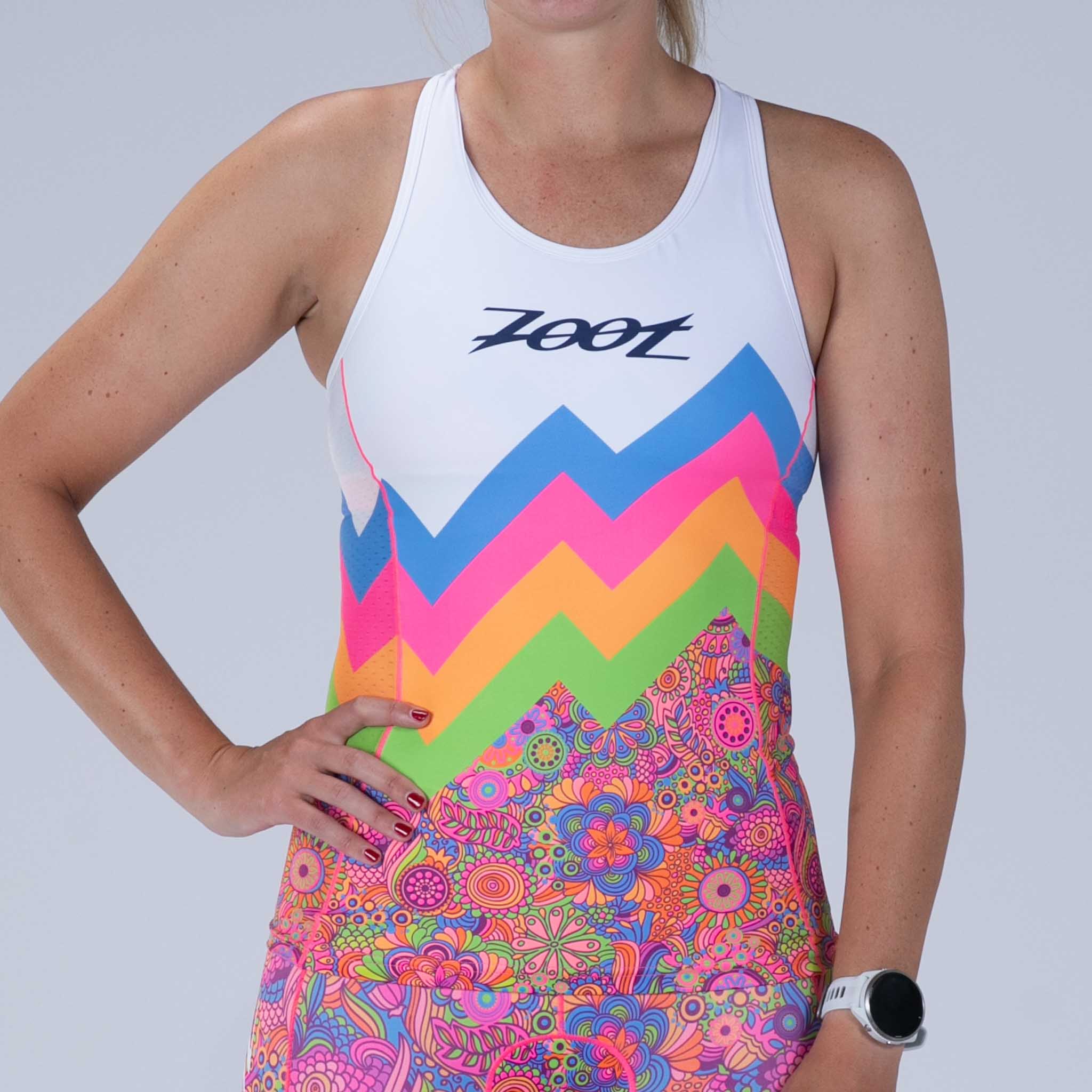 Zoot Sports TRI TOPS Women's Ltd Tri Racerback - Salty Groove