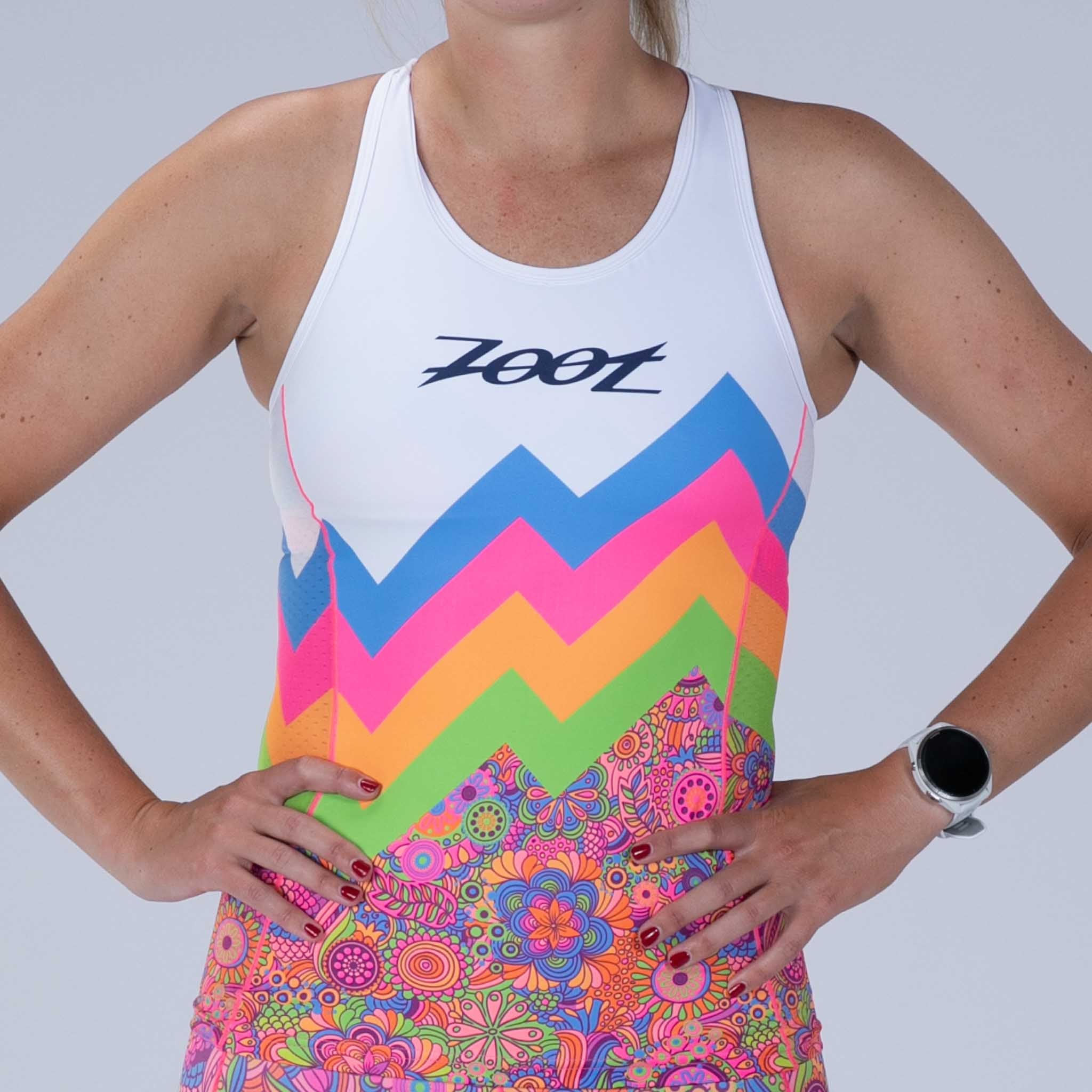 Zoot Sports TRI TOPS Women's Ltd Tri Racerback - Salty Groove