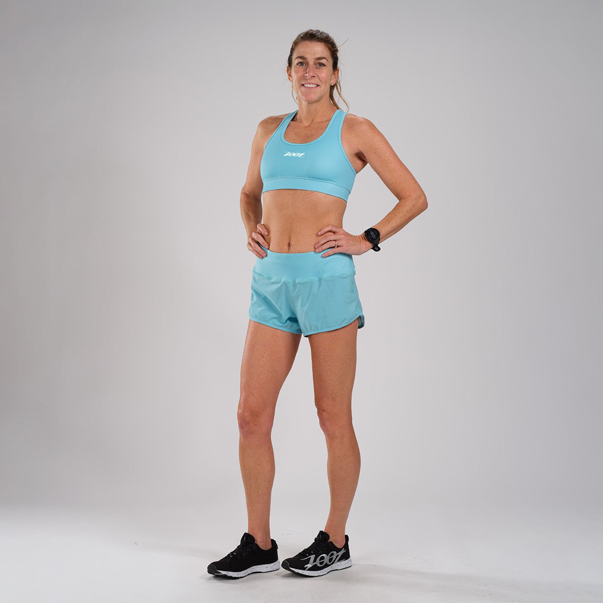 Zoot Sports RUN BOTTOMS Women's LTD Run 3" Short - Turquoise