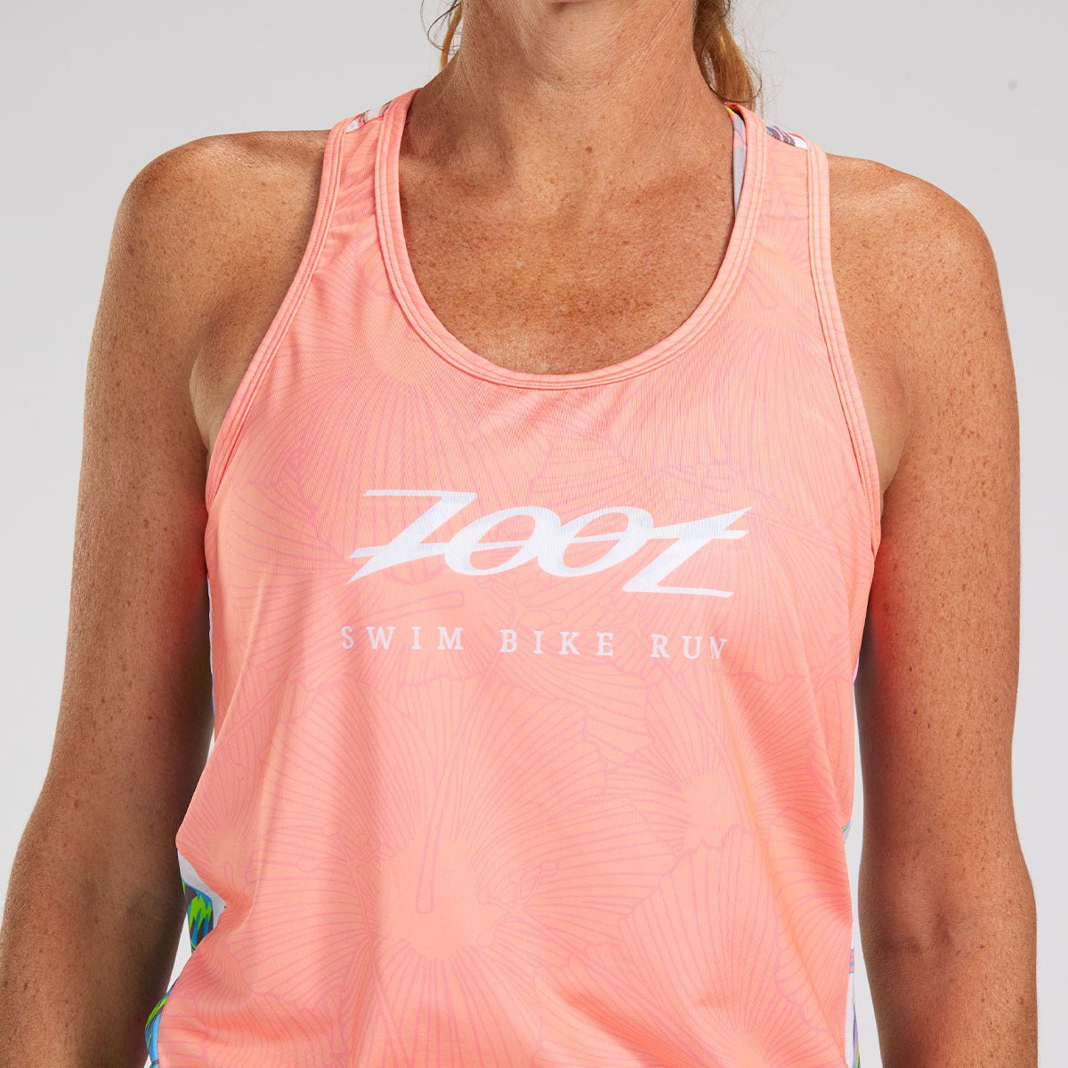 Zoot Sports RUN TOPS WOMENS LTD RUN SINGLET - LIVE ALOHA