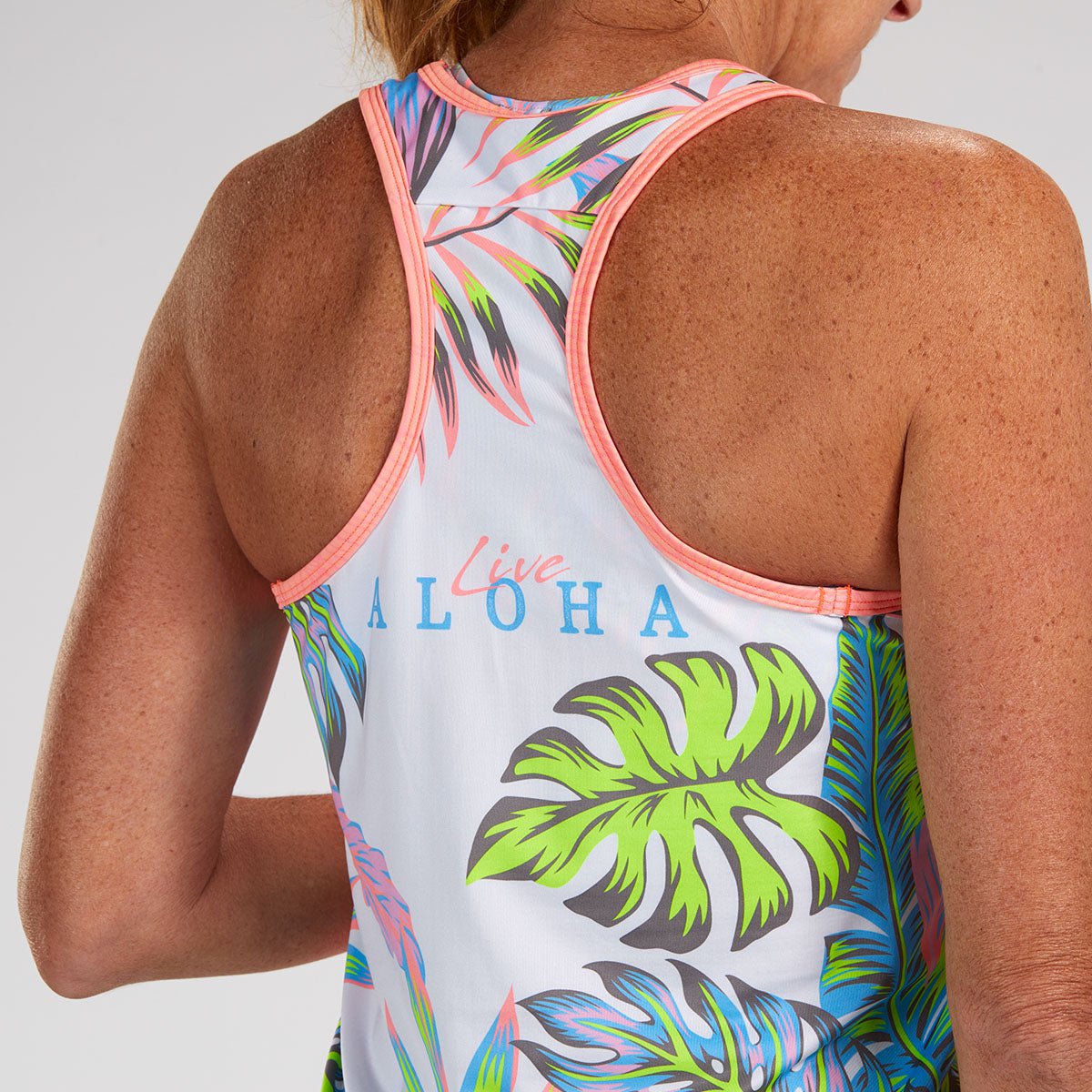 Zoot Sports RUN TOPS WOMENS LTD RUN SINGLET - LIVE ALOHA